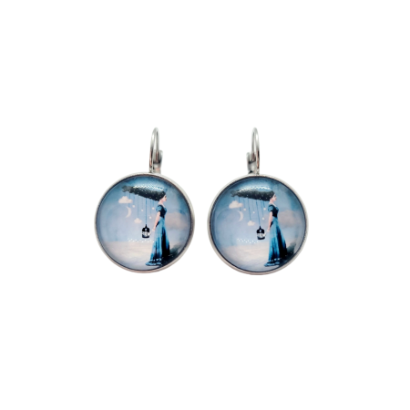 Earrings steel silver Dream Girl2